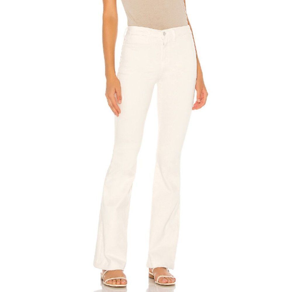 L’agence Joplin High Rise Flare Jeans In Vintage White Size 26